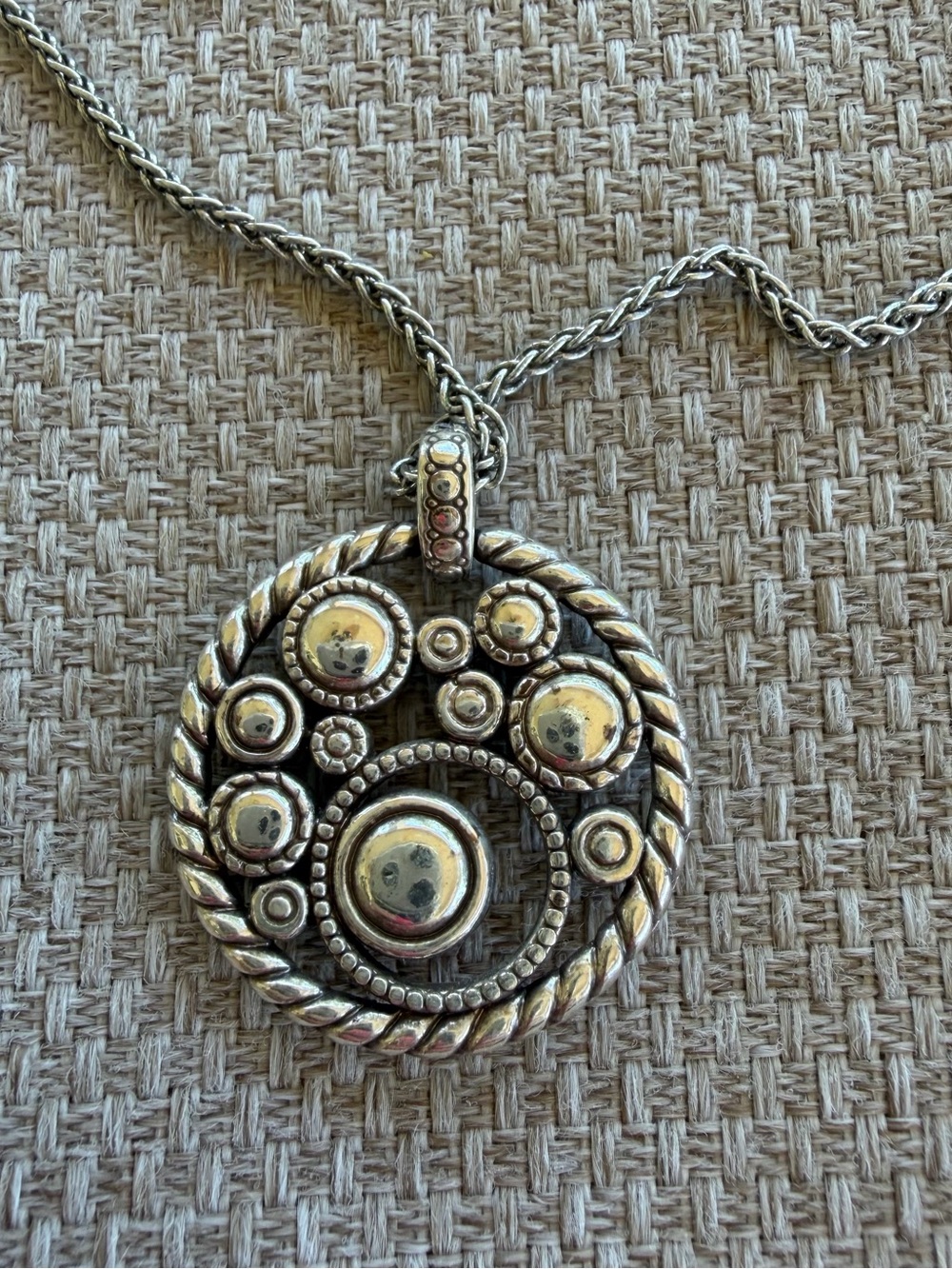 Brighton HALO Necklace Celestial 16” Long Blue Crystals - Picture 4 of 4
